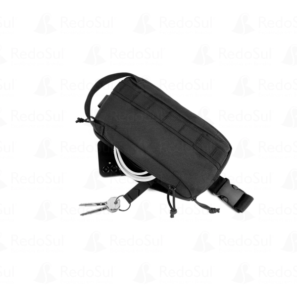 Pochete personalizada em poliéster reciclado 600D de alta densidade Pochete personalizada em poliéster reciclado 600D de alta densidade